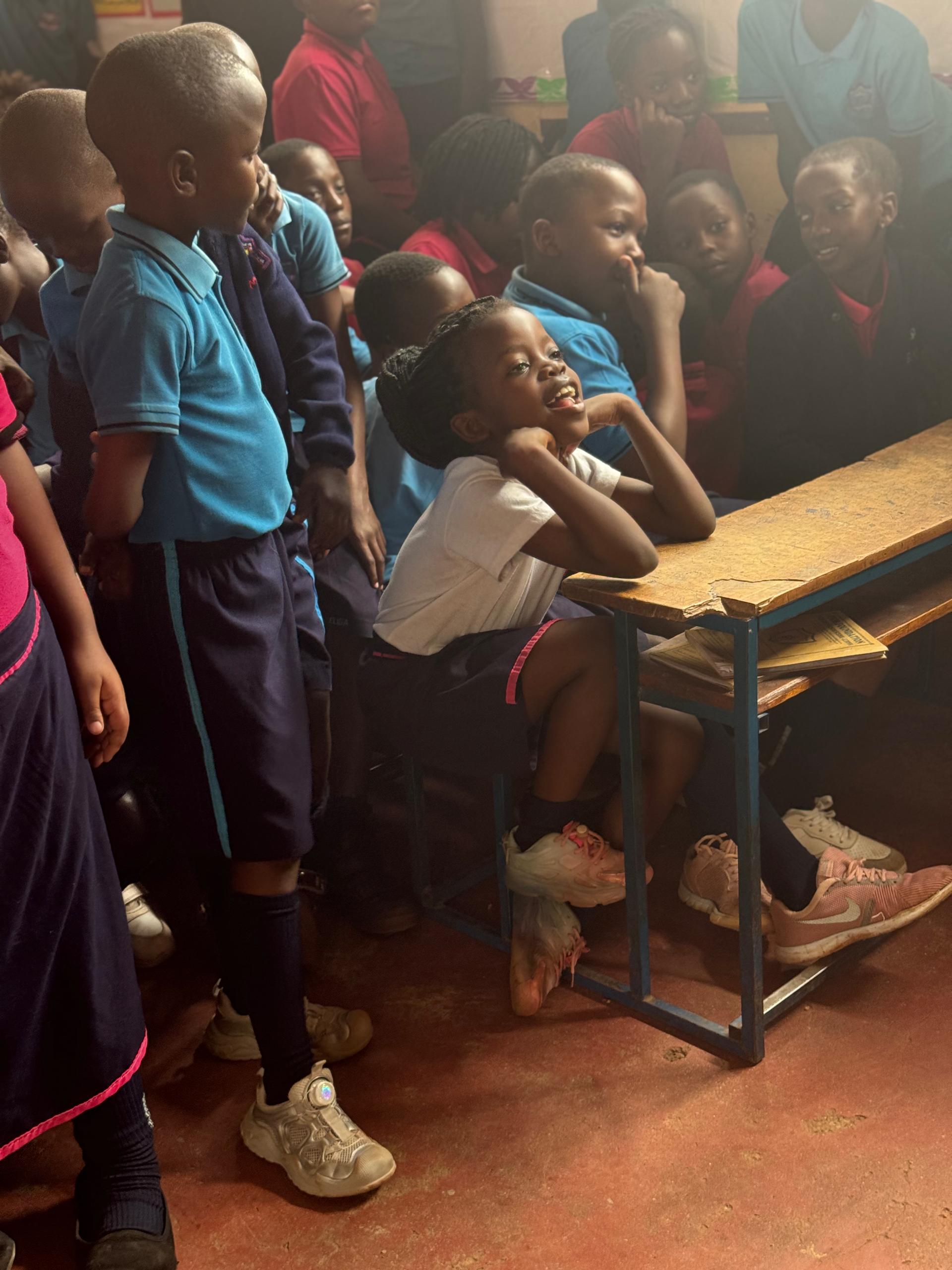 Classroom health education session
